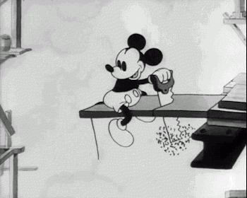 Mickey Under construction animated gif