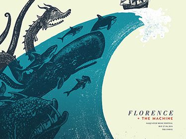 Florence + The Machine poster by Andrew Saeger