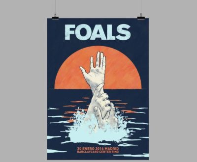 Top 3 Foals gig poster by Noir Design