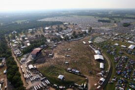 Aerial view of Bonnaroo 2014 Atmosphere Bonnaroo 2014
